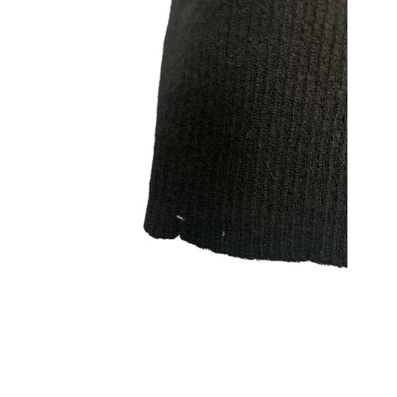 KATE HILL Italian Extra Fine Merino Wool Black
Ribbed Knit Shell Top L - Picture 4 of 6